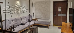 Living Room in 3 BHK Apartment at Sri Aditya Athena, Shaikpet – for Rent