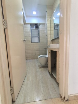 Bathroom in 2.5 BHK Apartment at Wadhwa Imperial Heights, Goregaon West – for Rent