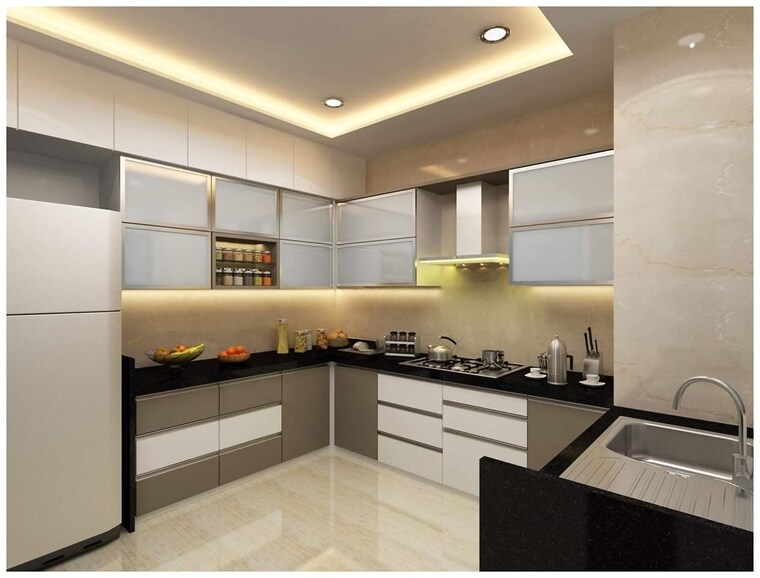 Kitchen, bhimjyani-verraton 3 Bedroom 1276 Sq.Ft. Apartment In Manpada Thane 9547003
