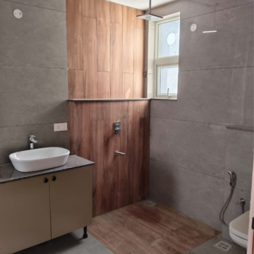 Attached Bathroom in 3 BHK Apartment at Aerocity – for Rent