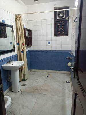 Bathroom in 1 BHK Builder Floor at Preet Vihar – for Rent