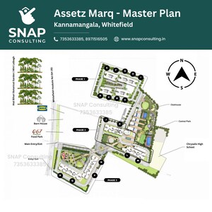 Master Plan in 3 BHK Apartment at Assetz Marq, Whitefield – for Sale