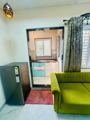 Living Room in 1 BHK Apartment at Saket Nagar – for Rent