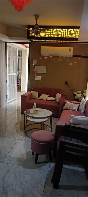 Living Room in 2 BHK Apartment at Arocon Golf Ville, Sain Vihar – for Rent