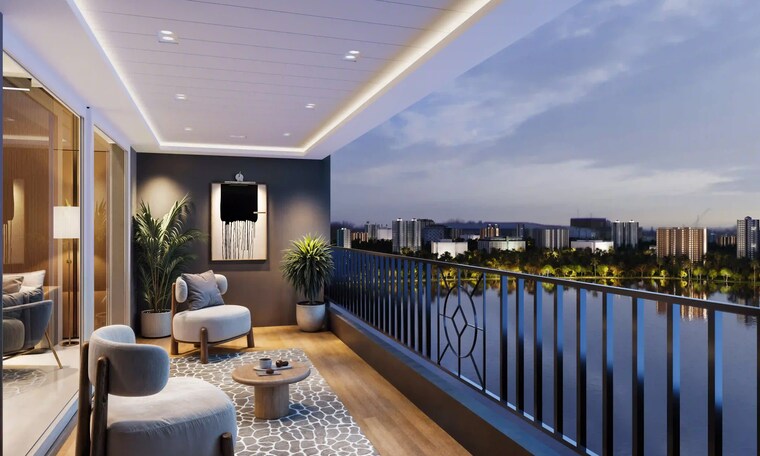 Balcony, ajmera-marina 2 Bedroom 815 Sq.Ft. Apartment In Attur Layout Bangalore 9576294