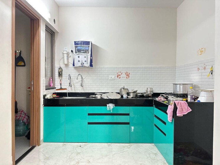 Kitchen, majestique-towers 2 Bedroom 825 Sq.Ft. Apartment In Kharadi Pune 9576432