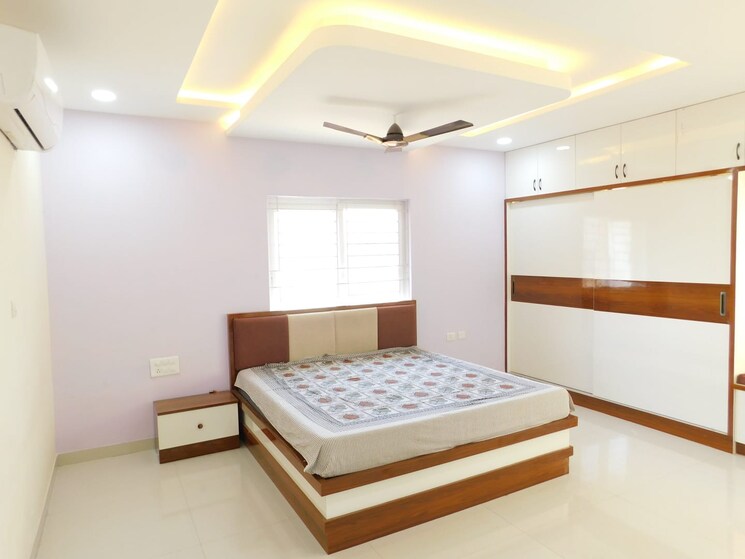 Bedroom, poulomi-indus-crest 5 Bedroom 3150 Sq.Ft. Villa In Tellapur Hyderabad 9576456