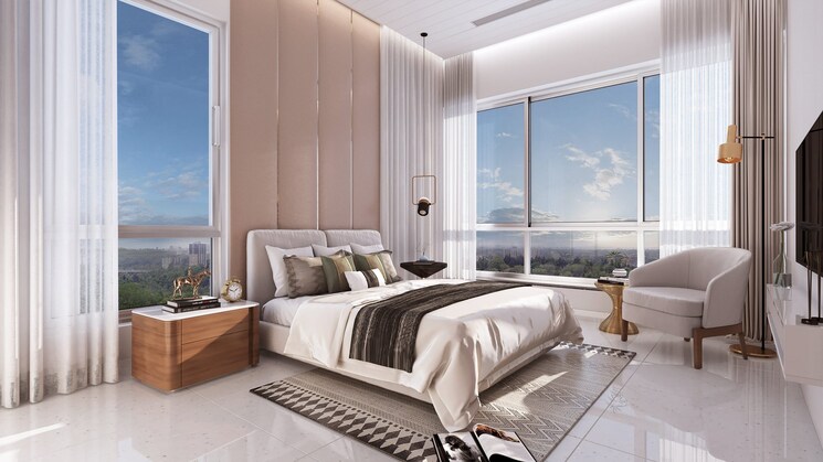 Master Bedroom, fortune-prashanti-chs 4 Bedroom 1933 Sq.Ft. Apartment In Erandwane Pune 9576484