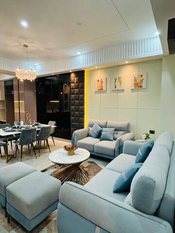 Living Room in 4 BHK Builder Floor at Ansal API Esencia, Sector 67 – for Sale