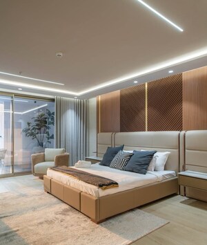 Bedroom in 4 BHK Apartment at Sri Fortune Sonthalia Sky Villas, Kokapet – for Sale