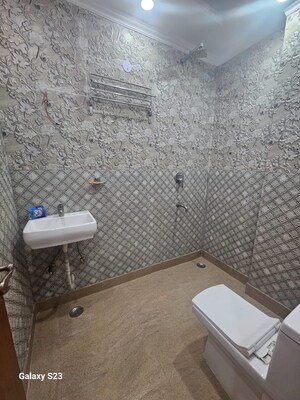 Bathroom in 3 BHK Builder Floor at Gulmohar Park – for Rent