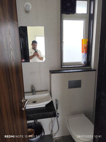 Bathroom in 2 BHK Apartment at Sheth Zuri, Laxmi Nagar – for Rent