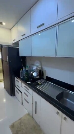 Kitchen in 3 BHK Apartment at Dheeraj Gaurav Heights, Jogeshwari West – for Rent