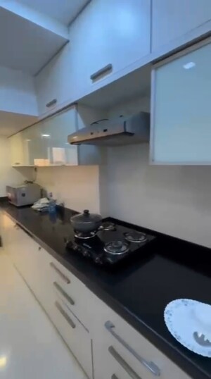 Kitchen in 3 BHK Apartment at Dheeraj Gaurav Heights, Jogeshwari West – for Rent