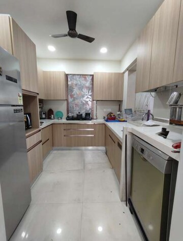 Kitchen in 3 BHK Apartment at Soham Crystal Spires, Thane West – for Rent