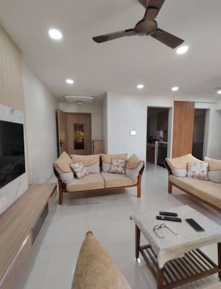 Living Room, soham-crystal-spires 3 Bedroom 1500 Sq.Ft. Apartment In Thane West Thane 9576798