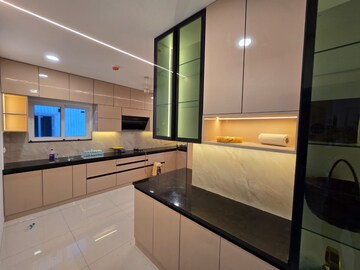 Kitchen in 3 BHK Apartment at Rajapushpa Provincia, Narsingi – for Rent