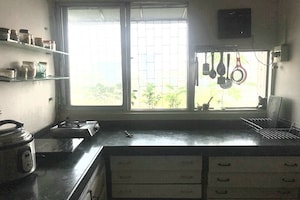 Kitchen in 1 BHK Apartment at Lok Gaurav Society, Vikhroli West – for Rent