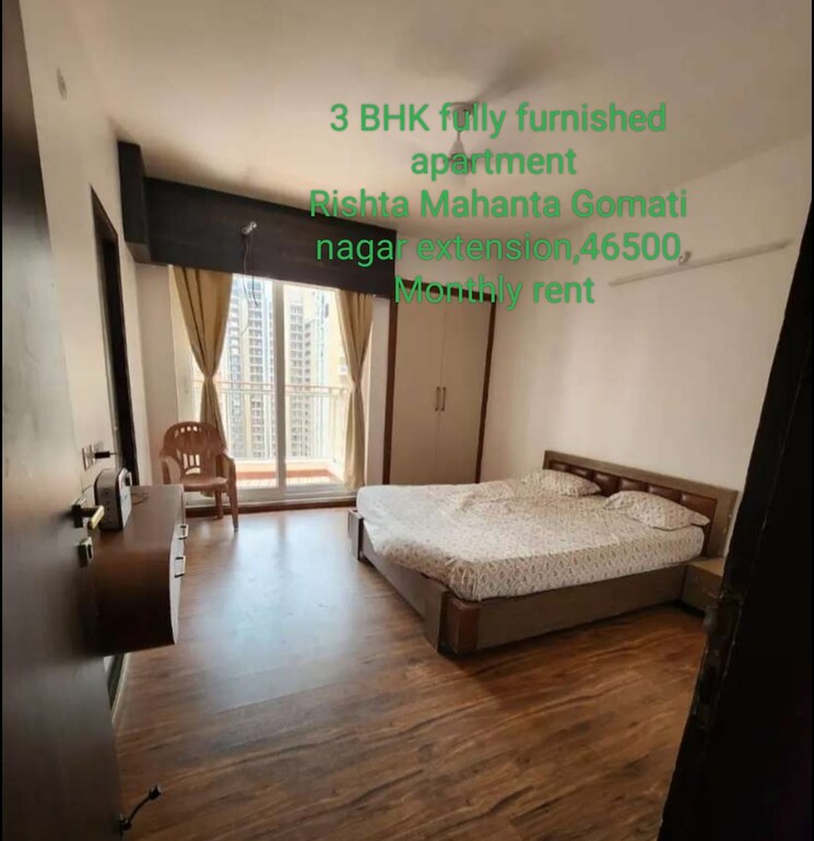 Bedroom, gomti nagar 3 Bedroom 1705 Sq.Ft. Apartment In Gomti Nagar Lucknow 9577132