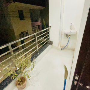Balcony in 3 BHK Builder Floor at Shri Balaji Apartments Gurgaon, Dharam Colony – for Rent