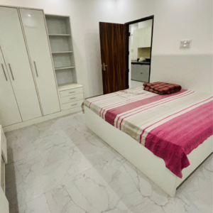 Bedroom in 3 BHK Builder Floor at Shri Balaji Apartments Gurgaon, Dharam Colony – for Rent