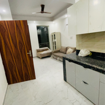 Kitchen in 3 BHK Builder Floor at Shri Balaji Apartments Gurgaon, Dharam Colony – for Rent