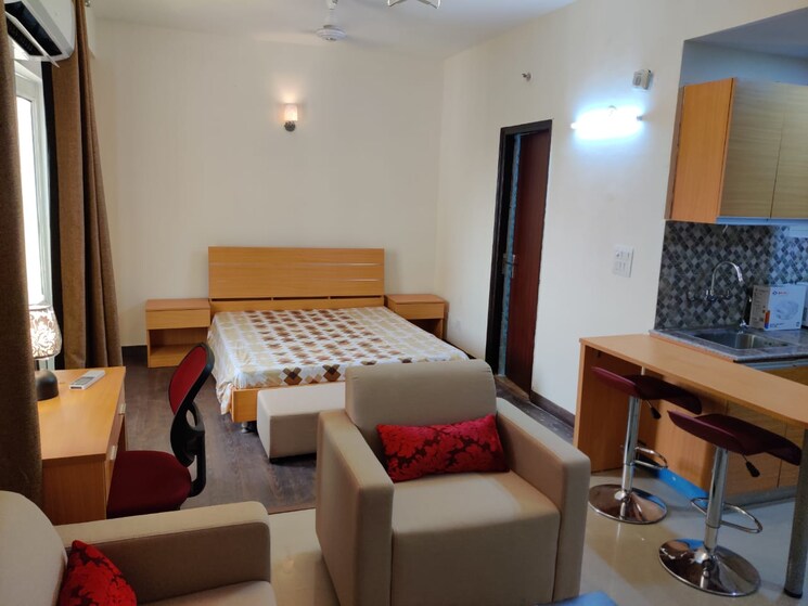 Bedroom, supertech-czar-suites 1 RK 477 Sq.Ft. Apartment In Omicron I Greater Noida Greater Noida 9577153