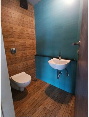 Bathroom in 1 BHK Apartment at Lodha Crown Quality Homes, Majiwada – for Rent