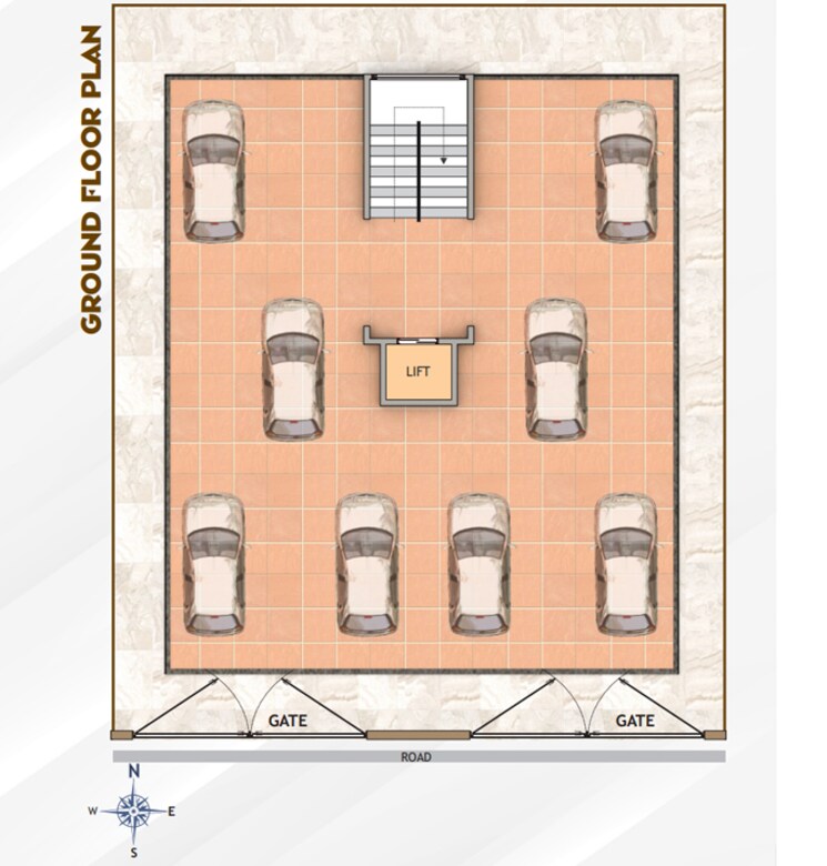 Floor Plan, dabha 2 Bedroom 1050 Sq.Ft. Apartment In Dabha Nagpur 9577214