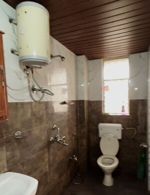Bathroom in 3 BHK Apartment at Miramar – for Rent