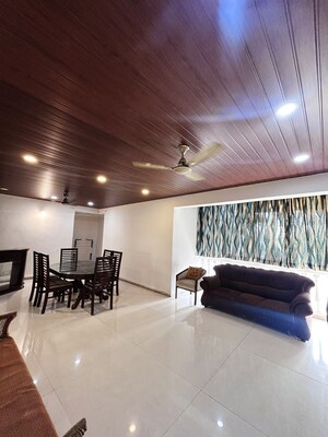 Living Room in 3 BHK Apartment at Miramar – for Rent