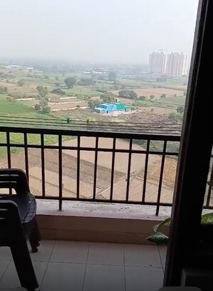 Balcony in 1.5 BHK Apartment at Techman Moti Residency, Raj Nagar Extension – for Sale