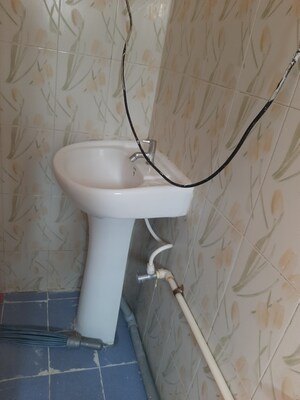 Bathroom in 1 RK Independent House at Rt Nagar – for Rent