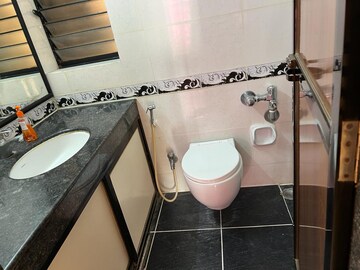 Bathroom in 2 BHK Apartment at K Raheja Heights, Malad East – for Rent