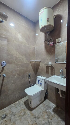 Bathroom in 1 BHK Builder Floor at Saket – for Rent
