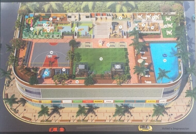 Swimming Pool, kasturi-regius 3 Bedroom 1180 Sq.Ft. Apartment In Kharghar Sector 12 Navi Mumbai 9577697