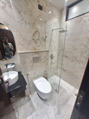 Bathroom in 3 BHK Builder Floor at Palam Vihar – for Rent