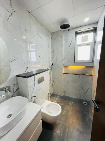 Bathroom in 1 BHK Builder Floor at Saket – for Rent
