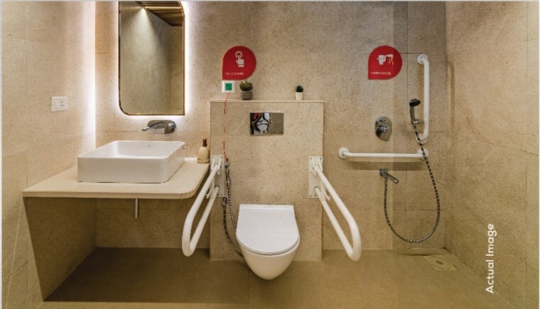 Attached Bathroom, dosti-primus 1 Bedroom 798 Sq.Ft. Apartment In Thane West Thane 9577979
