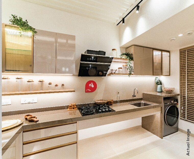 Kitchen, dosti-primus 1 Bedroom 798 Sq.Ft. Apartment In Thane West Thane 9577979