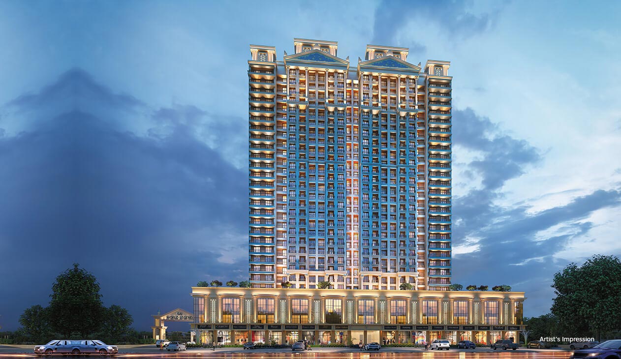 2 BHK Apartment For Sale in Paradise Sai World Legend