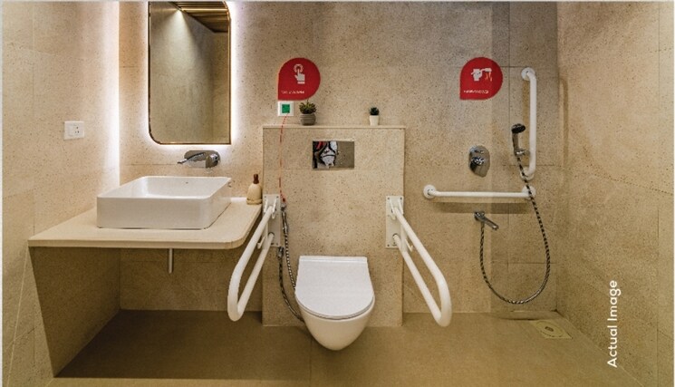 Attached Bathroom, dosti-primus 2 Bedroom 941 Sq.Ft. Apartment In Thane West Thane 9578014