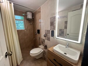Bathroom in 2 BHK Apartment at Bambolim – for Rent
