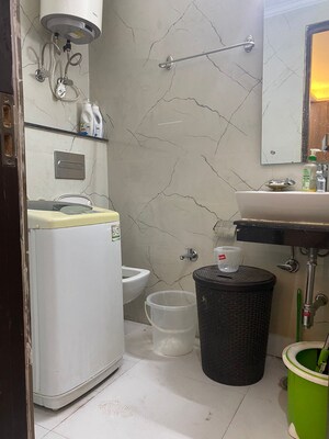 Bathroom in 3 BHK Builder Floor at Saket – for Rent