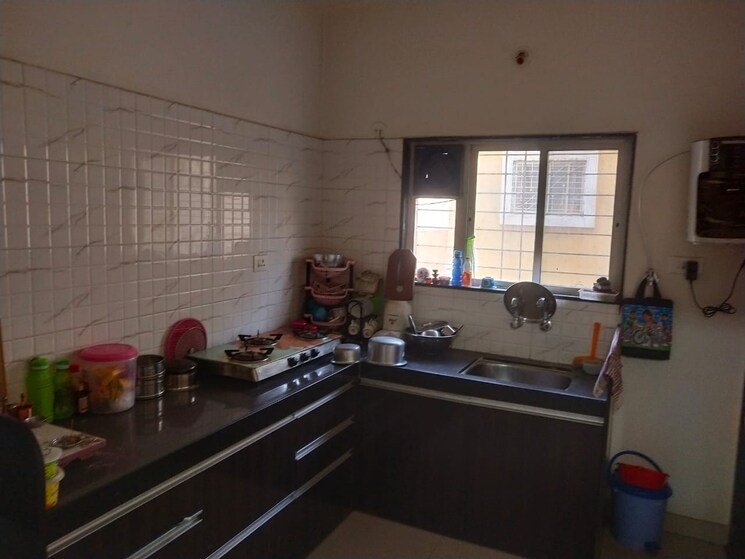 Kitchen, golden-blessings 1 Bedroom 690 Sq.Ft. Apartment In Thergaon Pune 9578156