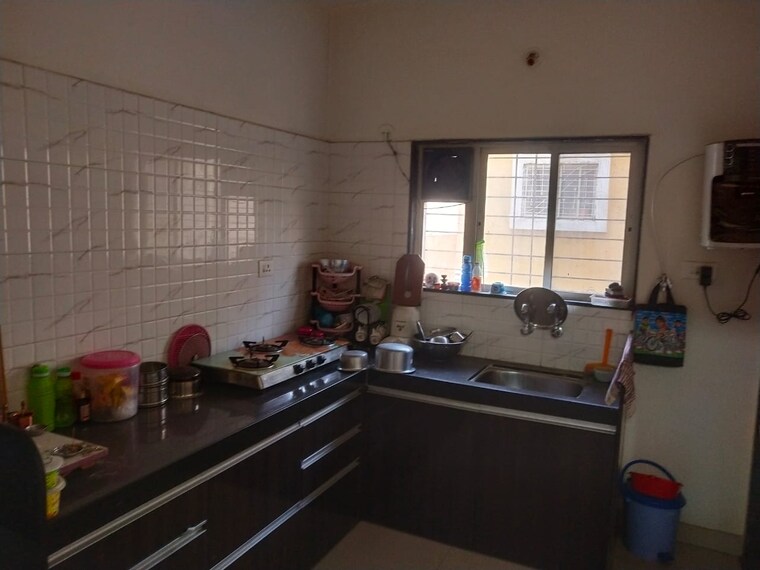 Kitchen, golden-blessings 1 Bedroom 690 Sq.Ft. Apartment In Thergaon Pune 9578156