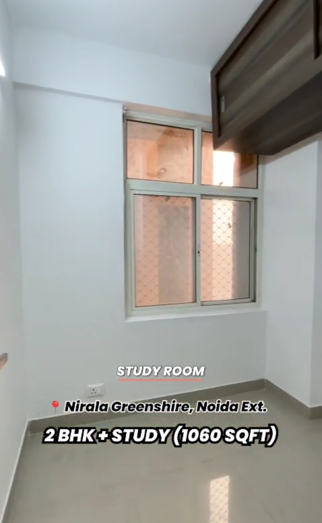 2.5 BHK + Study Room 1060 Sq.Ft. Apartment in Nirala Greenshire