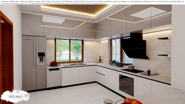 Kitchen, mulanthuruthy 3 Bedroom 2000 Sq.Ft. Villa In Mulanthuruthy Kochi 9578555