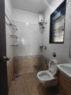 Bathroom in 2 BHK Apartment at Sethia Sea View, Goregaon West – for Rent