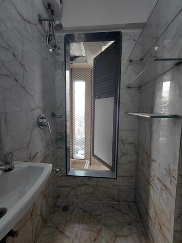 Bathroom in 2 BHK Apartment at Sethia Sea View, Goregaon West – for Rent